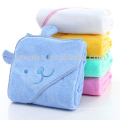 Toalla de baño con capucha de algodón del estilo del perro lindo, blanco / azul / rosa / verde / amarillo Toga de envoltura, recién nacido lindo bañador de baño albornoz